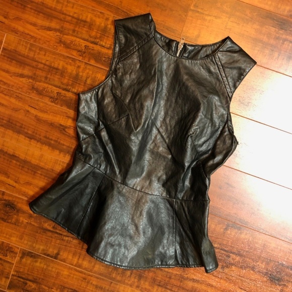 Vintage Steampunk Runway Couture Black Peplum Top - Picture 4 of 6